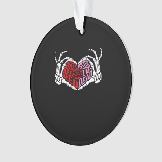 Zijn gelezen Inside I'm Dead - Sarcastische Valent Ornament (voorkant)