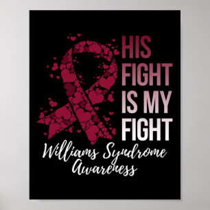 Zijn gevecht is mijn 'Fight Williams Syndrome Awar Poster