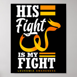 Zijn gevecht is mijn vechtvader zoon man leukemie poster
