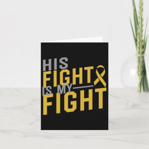 Zijn gevecht is My Fight Childhood Cancer Awarenes Kaart