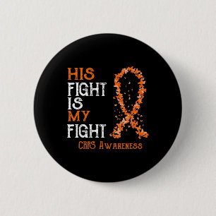 Zijn gevecht is My Fight CRPS Awareness 1 Ronde Button 5,7 Cm