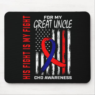 Zijn gevecht was een grote Uncle American Flag Muismat