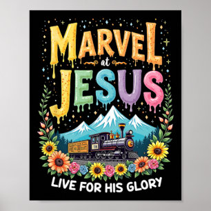 Zijn Glory Junction Trein True North Christelijk K Poster