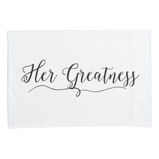 "Zijn grootsheid en haar grootsheid" Pillow Hoesje Kussensloop (Voorkant-Rechts)