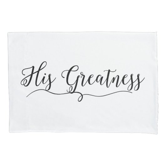 "Zijn grootsheid" Kussensloop (Voorkant)