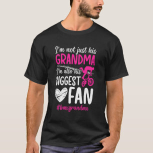Zijn grootste fan BMX oma van een BMX rijder groot T-shirt