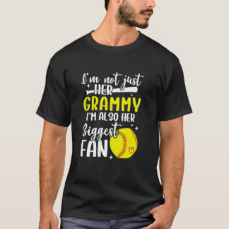 Zijn grootste fan softbal Grammy van een softbal s T-shirt