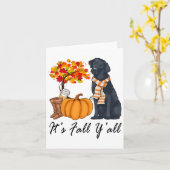 Zijn Herfst Yall Shirt Herfst T-shirts Voor Vrouwe Kaart (Gele Bloem)