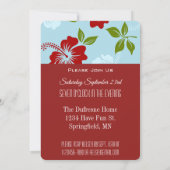 Zijn & Hers Bachelor/Bachelorette Luau Uitnodiging (Achterkant)