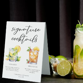 Zijn Hers Rum Signature Cocktails Wedding Menu