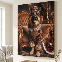 Zijn Koninklijke Majesteit Duitse Herders Portret