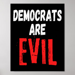 Zijn kwaadaardige Donald Trump 2024 Neem Amerika t Poster