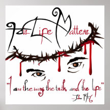 Zijn leven is Christelijk Poster