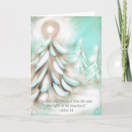 “Zijn Licht” Kerstmis Kaart (Voorkant)