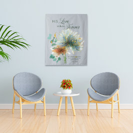 Zijn liefde blijft voor altijd bestaan in de grijz wandkleed