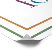 Zijn Liefde Duurt Tot In Eeuwigheid Elegant Schoon Poster (Hoek)