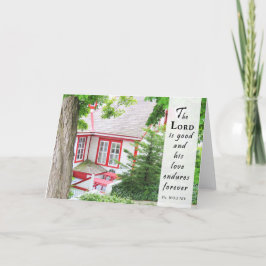 Zijn liefde duurt voor altijd - Schriftuurlijke Ka Bedankkaart