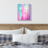 Zijn liefde geeft het leven, John 10:10-11 Kunstwe Canvas Afdruk (Insitu (Slaapkamer))