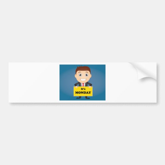 Zijn maandag bumpersticker (Voorkant)