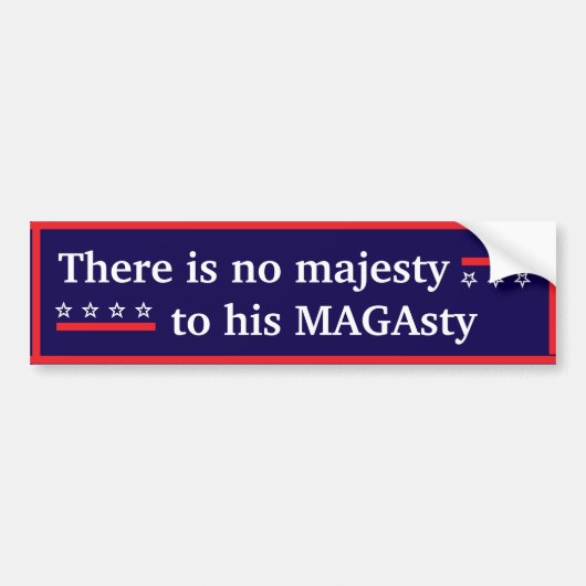 Zijn magasty Bumpersticker (Voorkant)