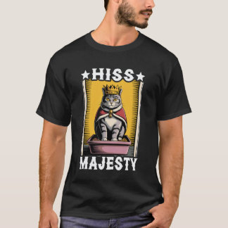 Zijn Majesteit Grappige Kat Bakje Schattige Kat T-shirt