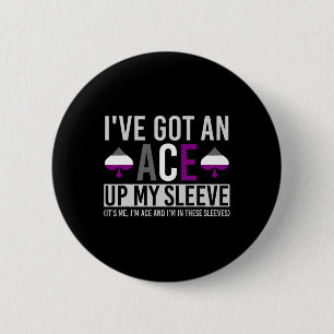 Zijn me im ace en im in deze Sleeves leuke LHBT-aa Ronde Button 5,7 Cm
