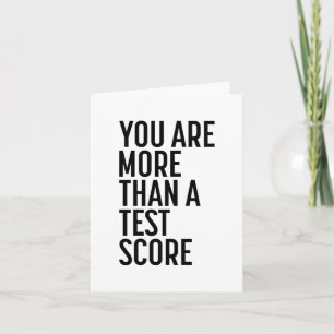 Zijn meer dan een test score leraar testen dag 1 kaart