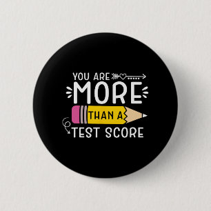 Zijn meer dan een test score leraar testen dag 3 ronde button 5,7 cm