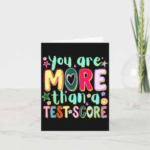 Zijn meer dan een testscore leuke testdag kaart