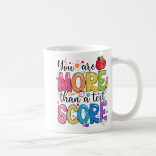 zijn meer dan een testscore testdag testen leraar koffiemok