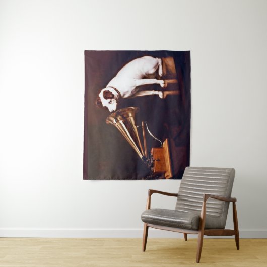 Zijn meesterstem, Francis Barraud Wandkleed (In situ)