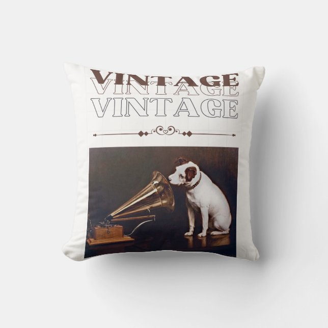 Zijn meesterstem  gestapeld kussen (Voorkant)