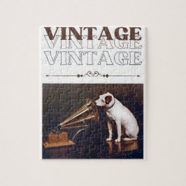 Zijn meesterstem  gestapeld legpuzzel