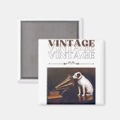 Zijn meesterstem  gestapeld magneet (Voorkant / Achterkant)