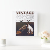 Zijn meesterstem  gestapeld vierkante klok (Huis)