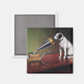 Zijn meesterstem  kleur magneet (Voorkant / Achterkant)