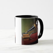 Zijn meesterstem kleur mok (Voorkant rechts)