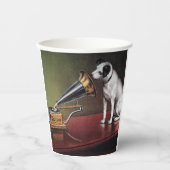 Zijn meesterstem kleur papieren bekers (Voorkant)