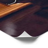 Zijn meesterstem  kleur perfect poster (Hoek)