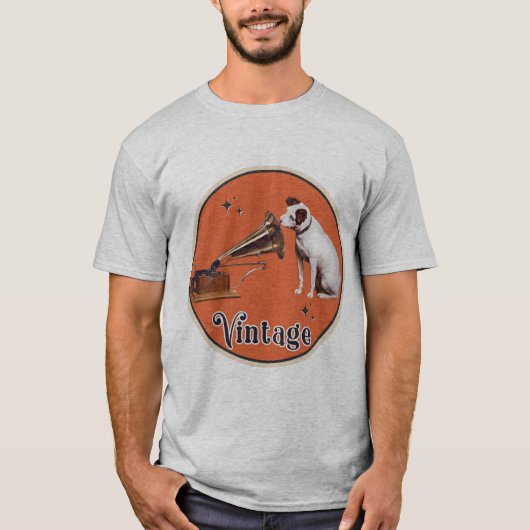 Zijn meesterstem Nipper de RCA Victor Dog T-shirt (Voorkant)