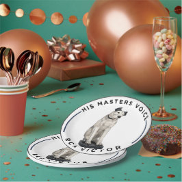 Zijn meesterstem RCA Victor Papieren Bordje