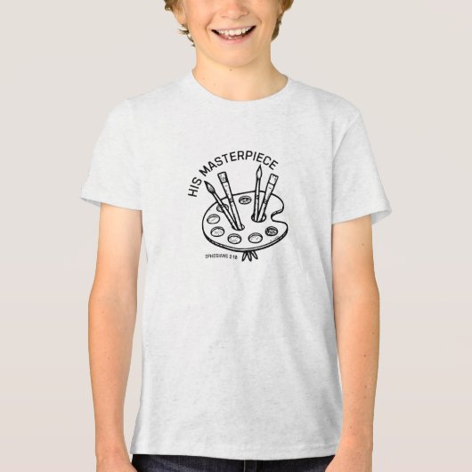 Zijn Meesterwerk Tri-Blend Shirt (Voorkant)