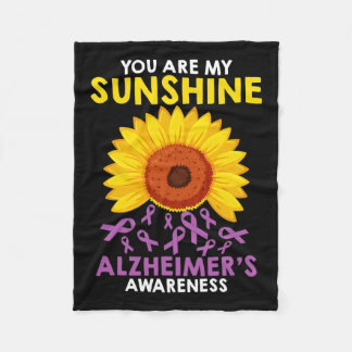 Zijn mijn zonneschijn Alzheimerheimer's bewustzijn Fleece Deken