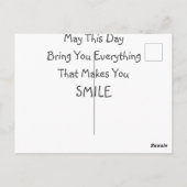 Zijn motorfiets briefkaart (Achterkant)