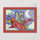 ZIJN N' FITZ GRAPPIGE KATTEN, GIGANTISCHE KERSTKAR FEESTDAGENKAART (Voorkant)