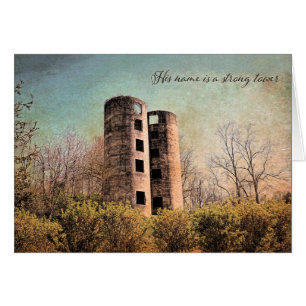 Zijn naam is een sterke toren Parakaleo kaart