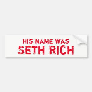 Zijn naam was Seth Rich Bumpersticker