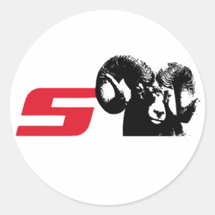 Zijn niet-uitgesproken Es-Ram Ronde Sticker