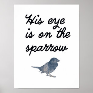 Zijn ogen staan op de speerpunt - Wall Art Poster