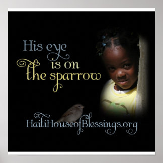 Zijn ogen staan op het Poster. Poster